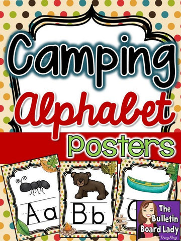 Alphabet Posters Camping Theme