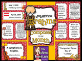 Composer of the Month Johannes Brahms -Bulletin Board and Writing Activities