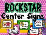 Center Signs - Rock Star Theme