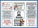 Rossini Composer of the Month (September) Bulletin Board Kit