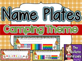 Name Plates - Camping Theme