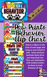 Behavior Chart Paw Prints Theme