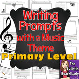 Writing Prompts with a Music Theme-Primary Grades