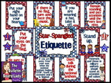 Star Spangled Banner Etiquette Bulletin Board