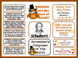 Schubert Composer of the Month (November) Bulletin Board Kit