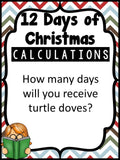 Calculating Christmas -Christmas Math Bulletin Board