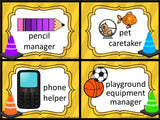 Classroom Jobs - Construction Theme