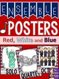 Ensemble Posters – Patriotic Red White and Blue Theme