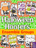 Let's Make BOOtiful Music Halloween Hooters Ensembles Bulletin Board