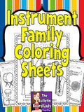Instrument Coloring Sheets