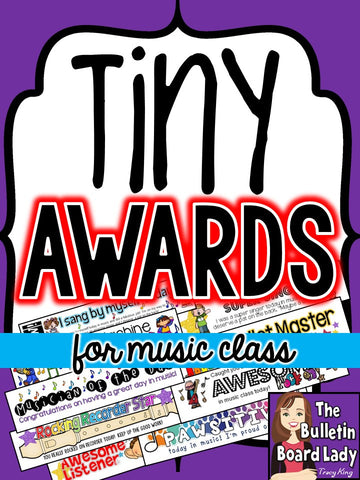 Tiny Award Certificates for Everyday Music Classroom
