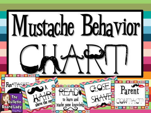 Your Behavior is a Big HAIRY Deal - Mustache Behavior Chart