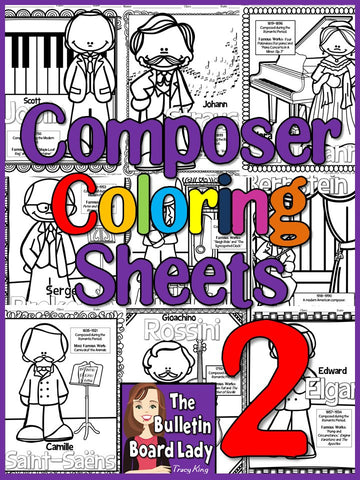 Composer Coloring Sheets 2