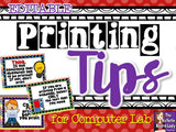 Printing Tips Posters for Computer Lab
