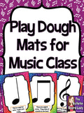 Play Dough Mats for Music Class