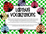 Vocal Exploration/Singing Visual Aids: Ladybugs