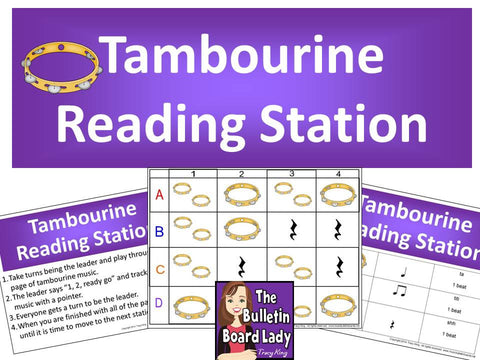 Tambourine Rhythm Reading Station