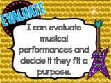 National Music Education Standards – Rock Star Theme