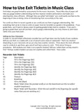 Exit Tickets Formative Assessment for Music Class: RECORDERS
