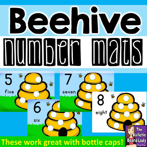 Beehive Number Mats