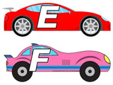 Driving Through Lines and Spaces -Racing Themed Treble Staff Display