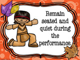 Thankful for Good Audience Behavior Bulletin Board Kit
