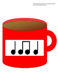 Counting Cups Music Rhythms Bulletin Board Kit