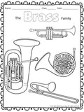 Instrument Coloring Sheets