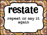 Test Prep Testing Words Bulletin Board Set of 42 in Aboriginal pattern