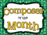 Composer of the Month Frederic Chopin-Bulletin Board and Writing Activities