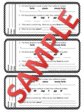 Exit Tickets Formative Assessments for Music Class-TEMPO, DYNAMICS & OPPOSITES