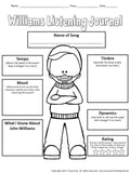 Composer of the Month John Williams -Bulletin Board and Writing Activities