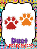 Ensemble Posters Paw Prints Theme