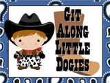 Songs of the Old West Bulletin Board Kit