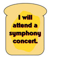 Toast for a New Year Music Bulletin Board