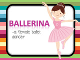 Nutcracker Vocabulary Bulletin Board Kit