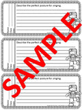 Singing / Choir Exit Tickets for Formative Assessment in Music Class