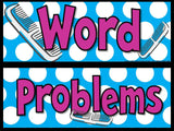 Cultivating Cues for Word Problems - Math Bulletin Board