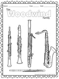 Instrument Coloring Sheets