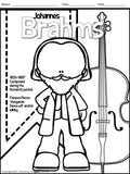Meet the Composers-set of 12 Coloring Sheets /Coloring Book for Music Class