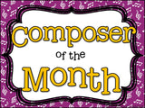 Composer of the Month Leroy Anderson-Bulletin Board and Writing Activities