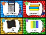 Supply Labels - Rock Star Theme