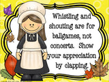 Thankful for Good Audience Behavior Bulletin Board Kit