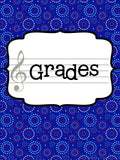 Music Teacher Binder - Red White and Blue