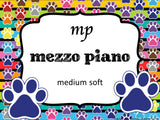 Dynamics Posters Paw Prints Theme