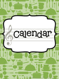 Music Teacher Binder – Cooking Theme