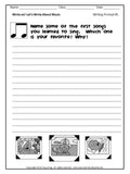 Writing Prompts with a Music Theme Set of 30