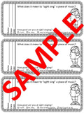 Singing / Choir Exit Tickets for Formative Assessment in Music Class