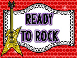 Behavior Clip Chart - Rock Star Theme