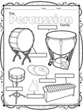 Instrument Coloring Sheets